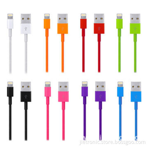 Colored USB synchronization cable for iPhone 5